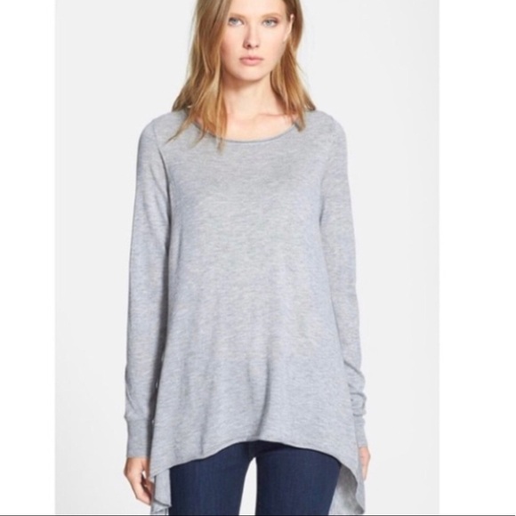Joie- Wool blend Leticia B. Shark bite gray sweater size: M - Picture 1 of 12
